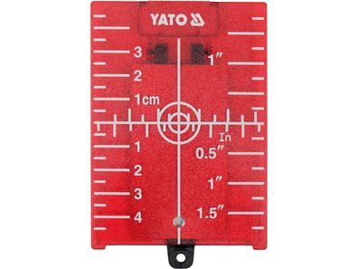 Laser Zielscheibe rot 75x105x3,2mm