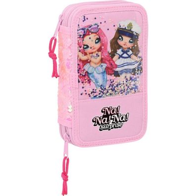 Doppel-Federtasche Na!Na!Na! Surprise Sparkles Rosa (28 pcs)