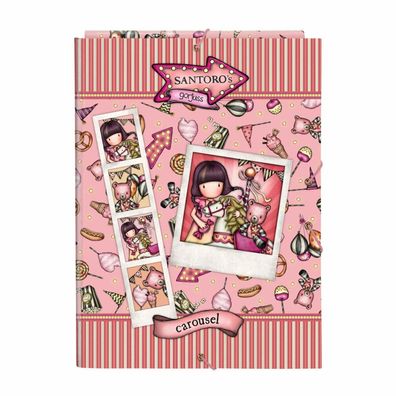 Faltblatt Gorjuss Carousel Lachsfarben A4 (26 x 33.5 x 2.5 cm)
