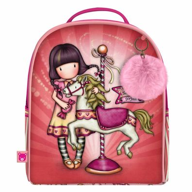 Schulrucksack Gorjuss Carousel Mini Lachsfarben (20 x 22 x 10 cm)
