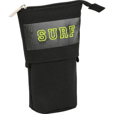 Federmäppchen stehend Safta Surf Schwarz (8 x 19 x 6 cm)