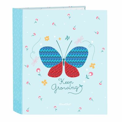 Ringbuch BlackFit8 Keep Growing Hellblau A4 (27 x 33 x 6 cm)
