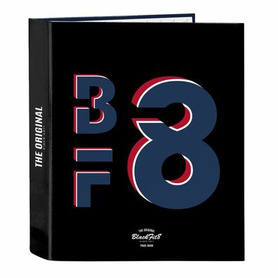 Ringbuch BlackFit8 Urban Schwarz Marineblau A4 (27 x 33 x 6 cm)