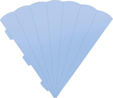 Schultüte Karton Eck 69cm h. bl