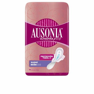 Ausonia Ultrafina Plus Compresas Super Alas 14 U