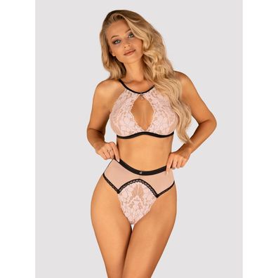 Lilines Spitzen-BH-Set - Rosa