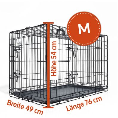 Hundetransportbox Hunde Transport Box Tier Käfig Tasche faltbar Gitter 4 Größen