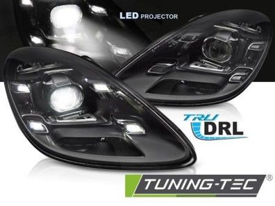 Upgrade Design VOLL LED Tagfahrlicht Scheinwerfer Set für Porsche Boxster / Cayman 7