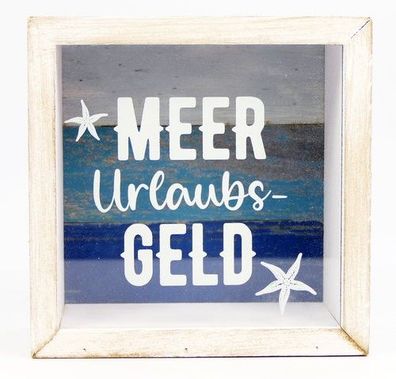 Spardose/ Sparkasten Meer Urlaubs Geld