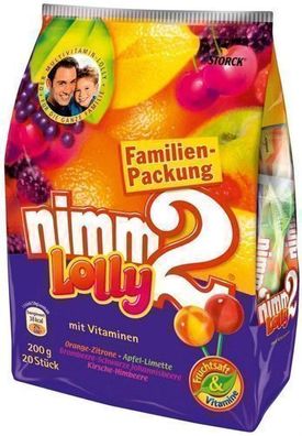 Storck Nimm 2 Lollis - 20 Stück - Fruchtige Vielfalt aus Deutschland