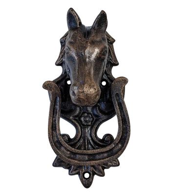 Türklopfer Pferd Pferdekopf Horse Türbeschlag Tür im Antik-Stil