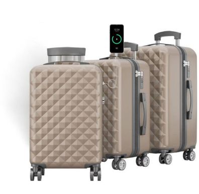 Kofferset Hartschalenkoffer Reisetrolley Hand Koffer 3 teilig S-M-L 6 Farben