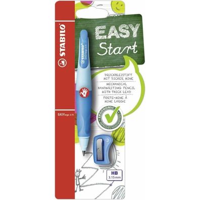 Druckbleistift Easy Ergo 3,15mm R hellblau-blau Rechtshänder Stabilo