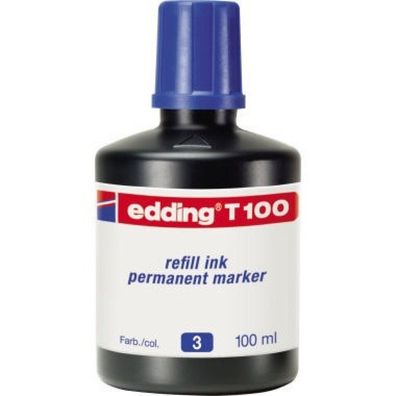 Nachfüll-Tusche Edding T100 Schwarz