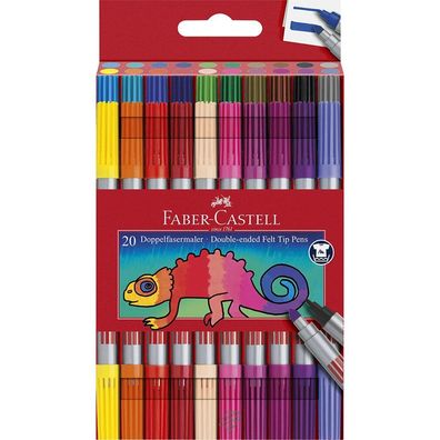 Fasermaler Dick und Dünn 20er-Etui Faber-Castell 151119