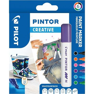 Pilot Kreativmarker Pintor FUN - M sortiert