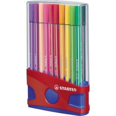 Stabilo-Pen 68 Color- Parade 20Er In Kunststoff Box 682003 und 682004