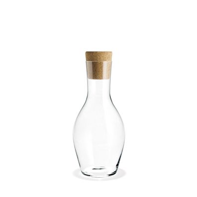 Holmegaard 4303399 Wasserkaraffe Cabernet aus mundgeblasenem Glas mit Korkverschluß