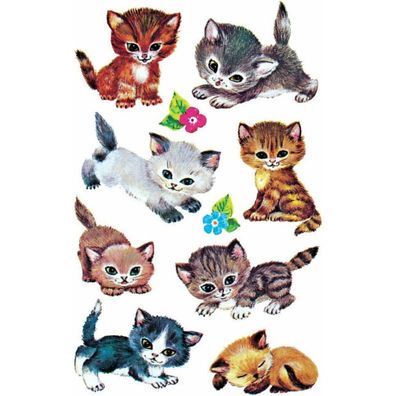 30 AVERY Zweckform Aufkleber 4346 Katzen