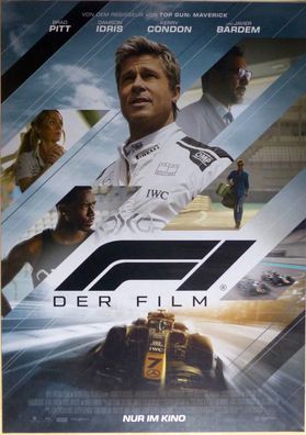 F1 - Der Film - Original Kinoplakat A1 - Hauptmotiv - Brad Pitt - Filmposter