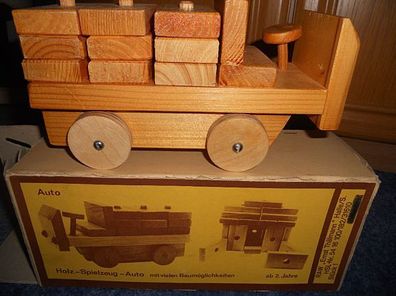 Holz Spielzeug Auto mit vielen Baumöglichkeiten ab 2 Jahre