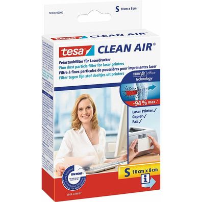 Feinstaubfilter für Laser Drucker Grösse S 10x8cm Clean Air 50378 Tesa