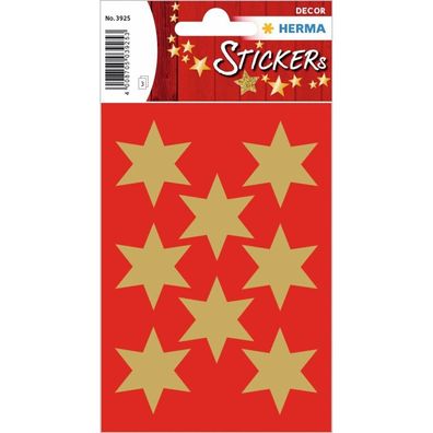 Sticker Weihnacht Herma 3925 Sterne Gold