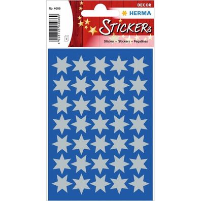 Sticker Weihnacht Herma 4086 Sterne Silber