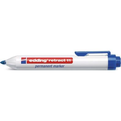 Permanentmarker retract 11 blau Strich-B blau