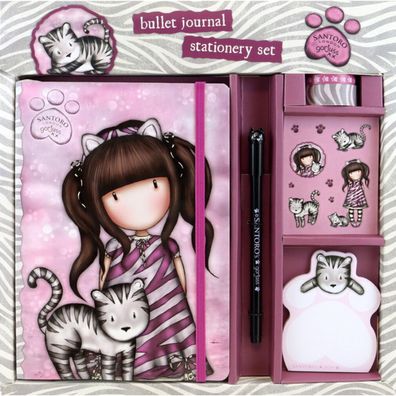 Papierwaren-Set Gorjuss Ruby wild Rosa Grau
