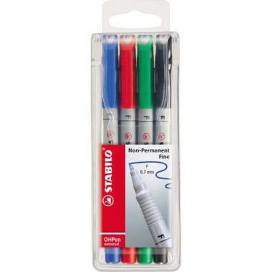 Stabilo Folienschreiber OHPen 852/4 F 0, Strichstärke: 0,7 mm