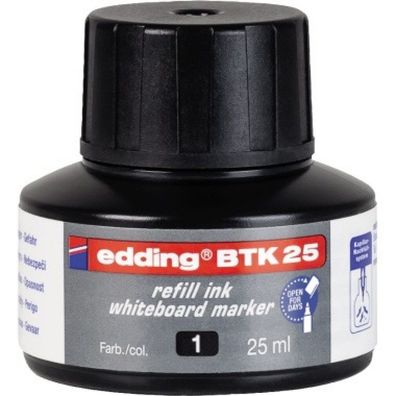 edding Nachfülltusche 4-BTK25001 refill- Flasche schwarz 25ml