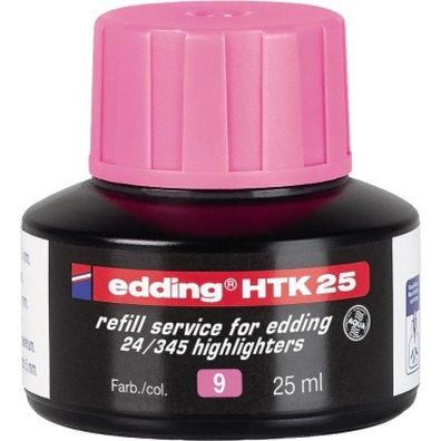 edding Nachfülltusche HTK25 4-HTK25009 2 Flasche rosa 25ml