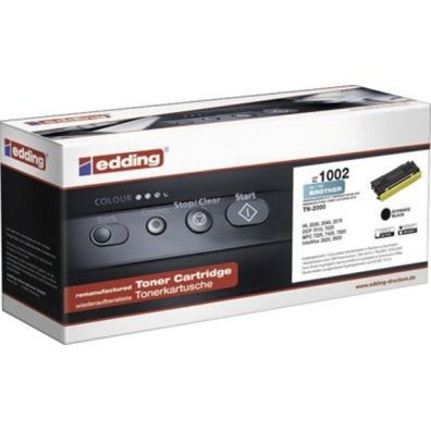 edding Toner 18-1002 wie Brother TN 2000 EDD-1002 ca. 2.500 Seiten schwarz