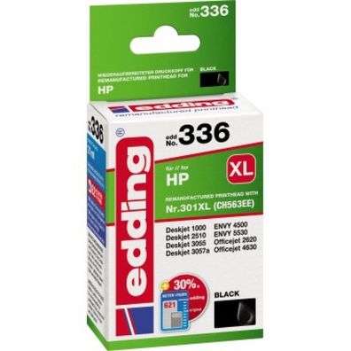 edding Tintenpatrone 18-336 HP No. 301XL ca. 700 Seiten schwarz 21ml