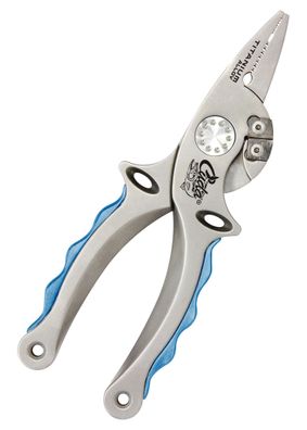 Cuda Angelzange aus Titanlegierung mit Lederscheide