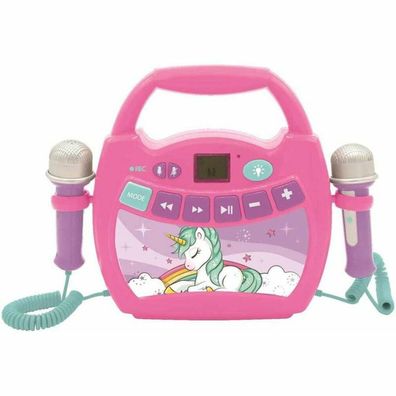 Bluetooth Lautsprecher mit Karaoke Mikrofon Lexibook MP320UNIZ Einhorn