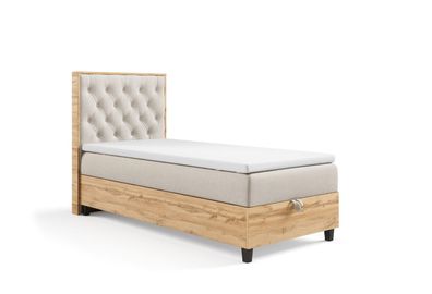 Trinity K14 Einzel-Boxspringbett mit Bonnell-Federkernmatratze, Stauraum & Lieferung