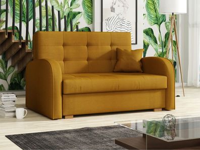 Sofa Viva Gold II Couch Polstersofa Schlafcouch Schlafsofa Bettkasten Bettfunktion