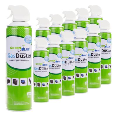 Green Blue GB600 Druckluft Spray 12 x 600ml