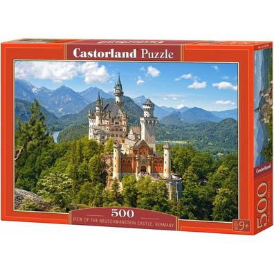 Castorland Puzzle Ansicht von Schloss Neuschwanstein 500 Teile