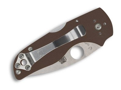 Spyderco Lil&#039; Native Mid Back Lock Brown G10 CPM 15V Sprint Run