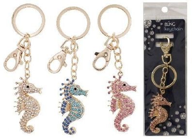 Schlüsselanhänger Seepferdchen Trio