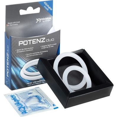 POTENZ DUO RINGS MEDIUM WHITE