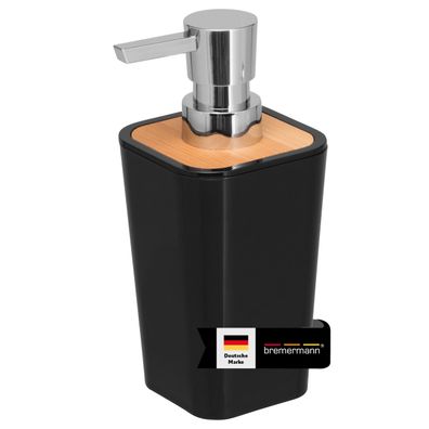 bremermann Seifenspender CALVI aus Bambus und Kunststoff | Füllmenge 320 ml