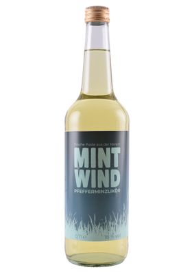 Mintwind, Pfefferminzlikör, 18% vol. Alk., 0,7l Flasche - Holsteiner Geister