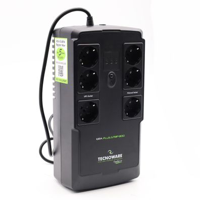 Tecnoware Power Systems UPS ERA PLUS STRIP 800 Blackout-Schutz PC Modem USB