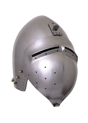 Deutsche Beckenhaube mit Visier, Schaukampf, 2 mm Stahl