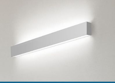 Wandleuchte IDOO. line - neutralweiß 4000K 2350-3150 lm weiß- + silberfarben Waldmann
