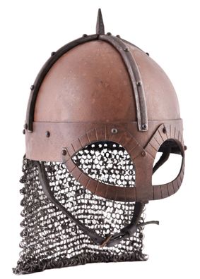 Der Gjermundbu Helm mit vernieteter Brünne, 2 mm Stahl